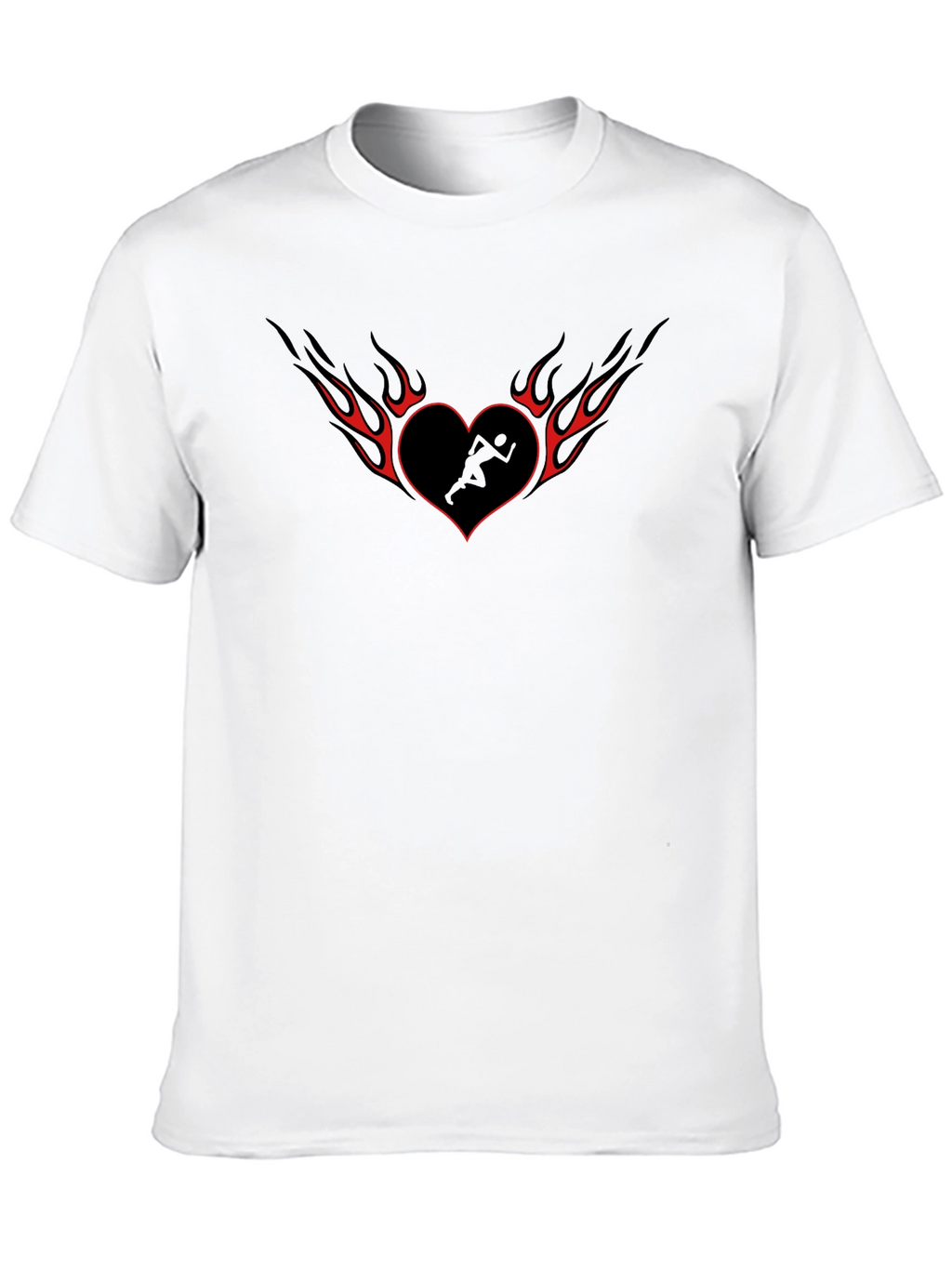 Heart Runner Tee - Black Graphic T-Shirt