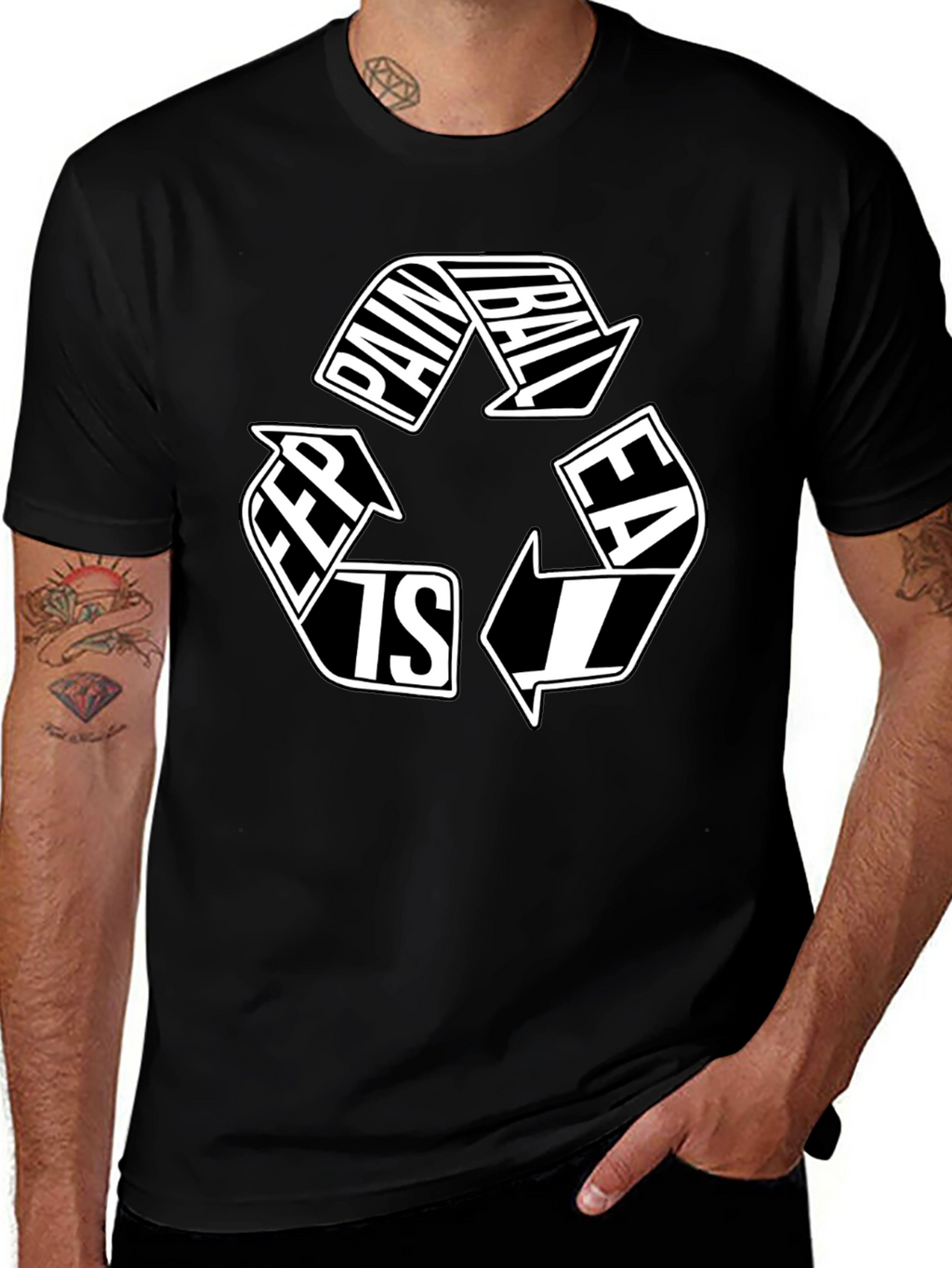 Paintball Recycle Graphic Tee