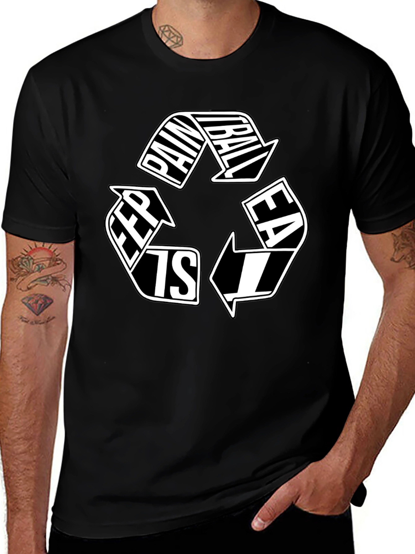 Paintball Recycle Graphic Tee