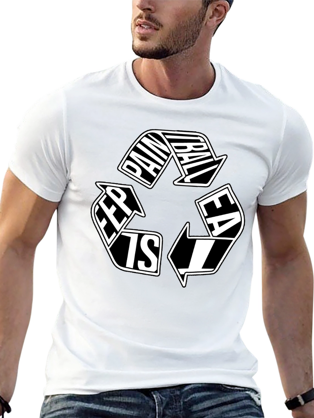 Paintball Recycle Graphic Tee