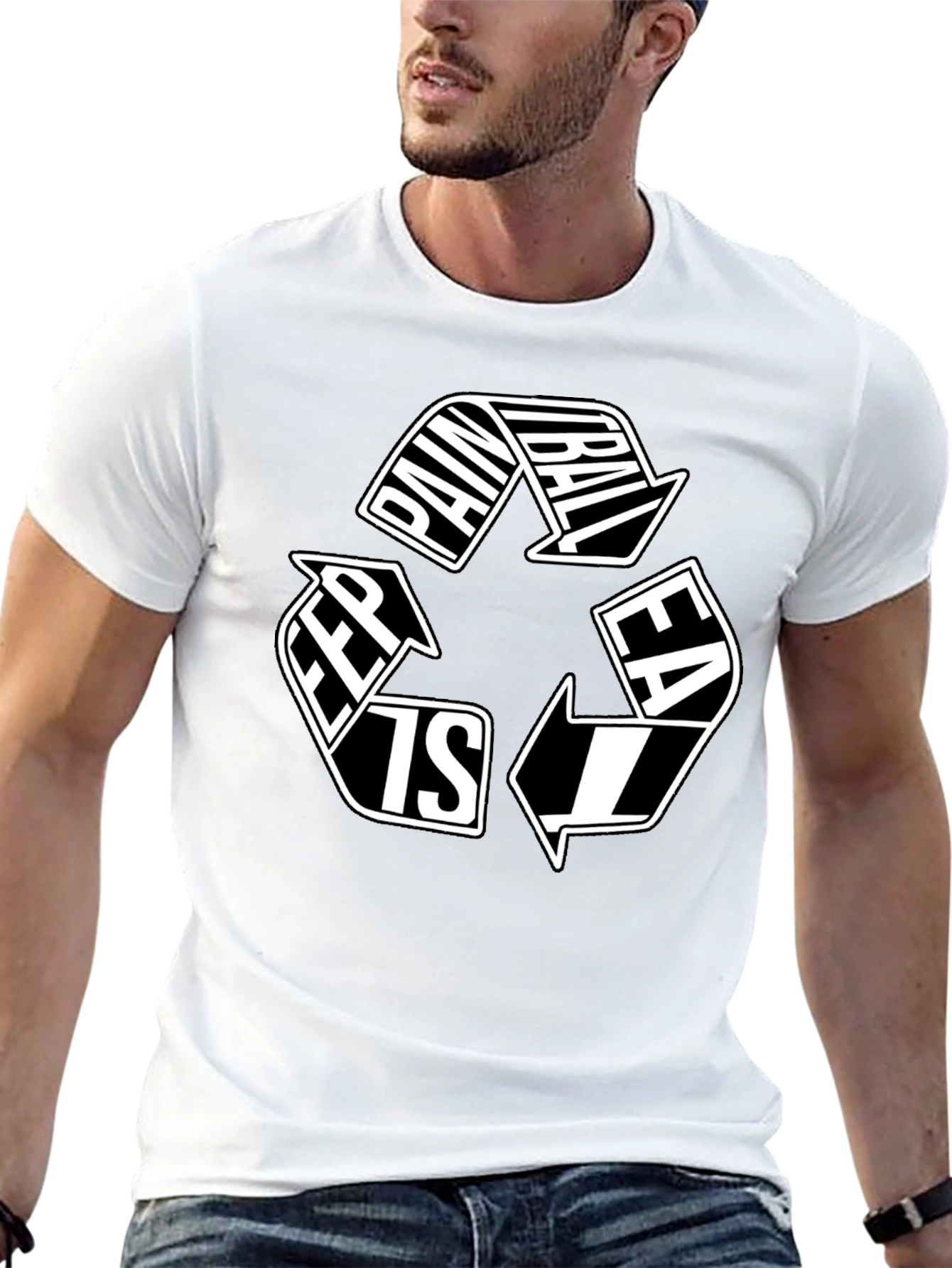 Paintball Recycle Graphic Tee