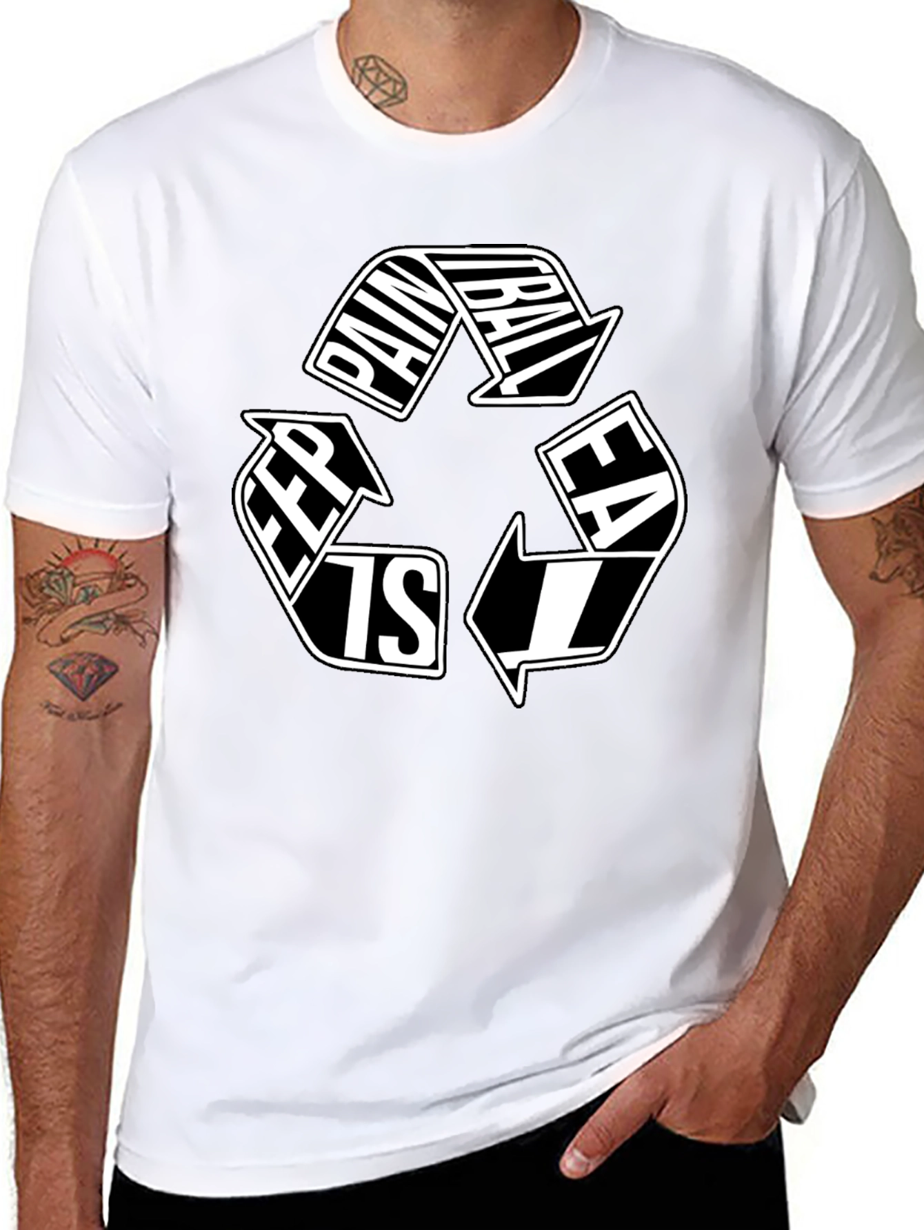 Paintball Recycle Graphic Tee
