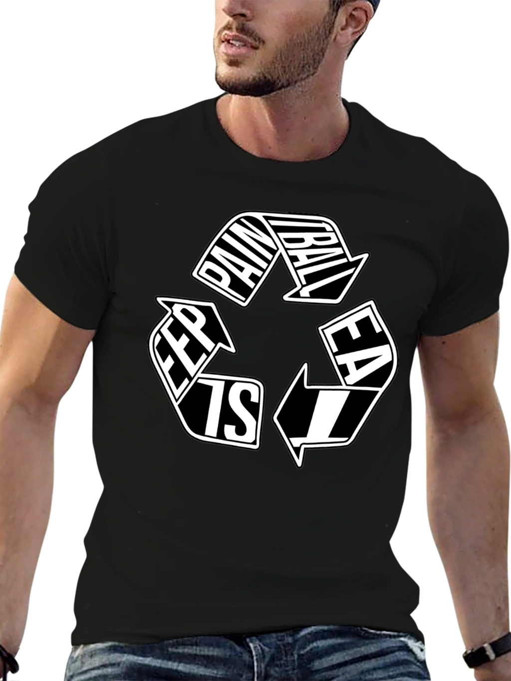 Paintball Recycle Graphic Tee