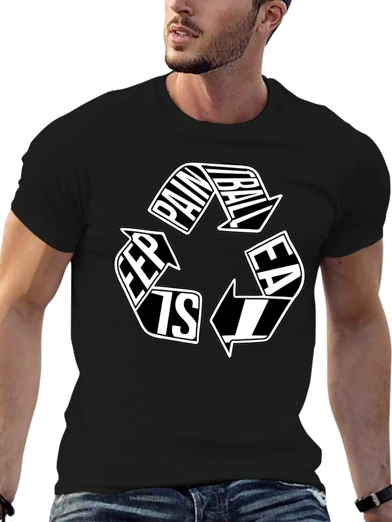 Paintball Recycle Graphic Tee