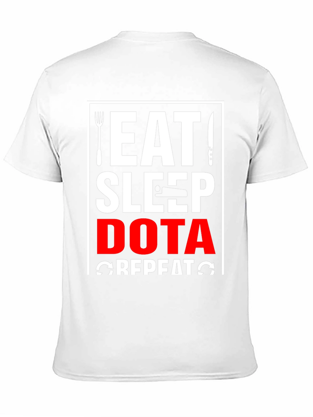Eat Sleep Dota Repeat Black T-Shirt