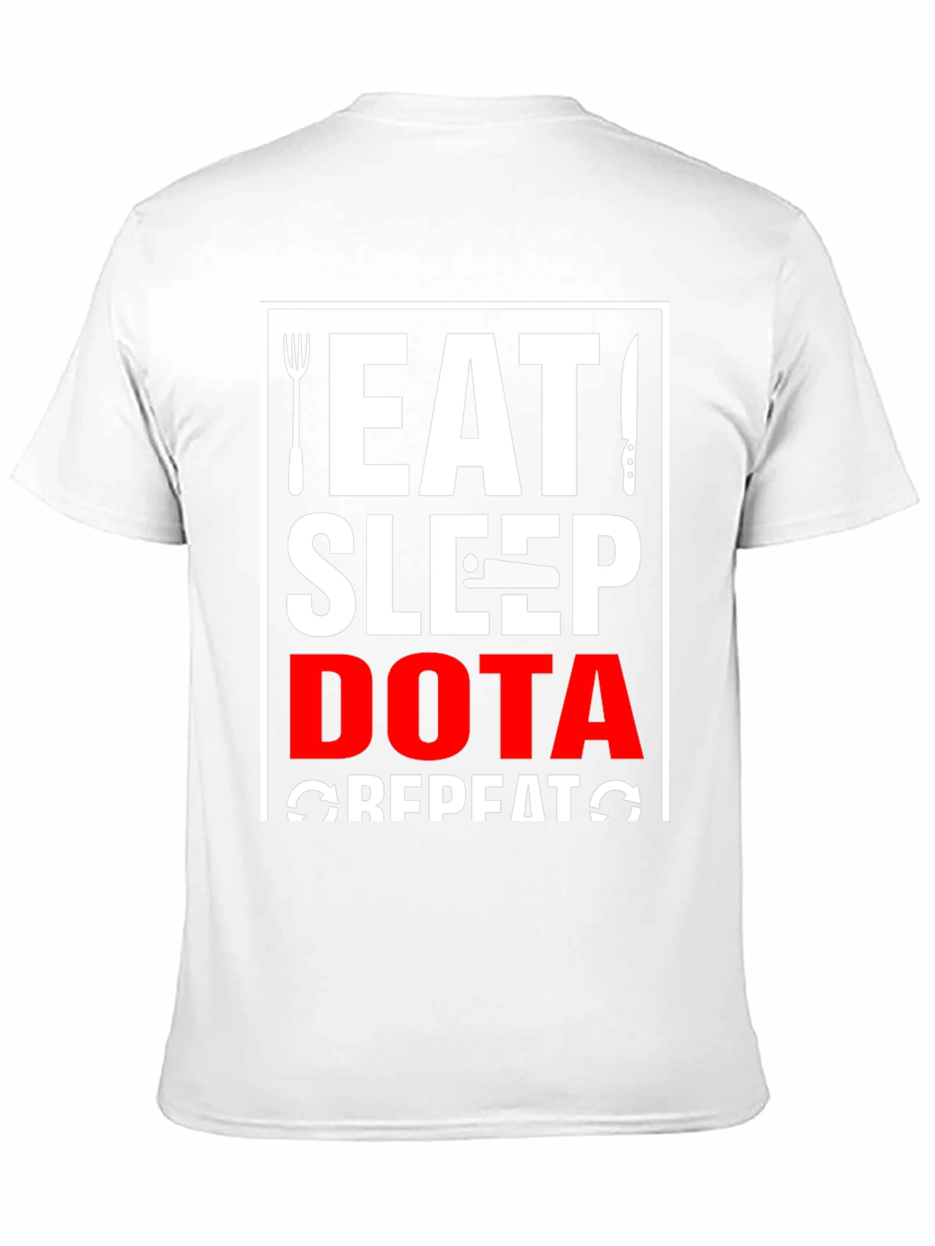 Eat Sleep Dota Repeat Black T-Shirt