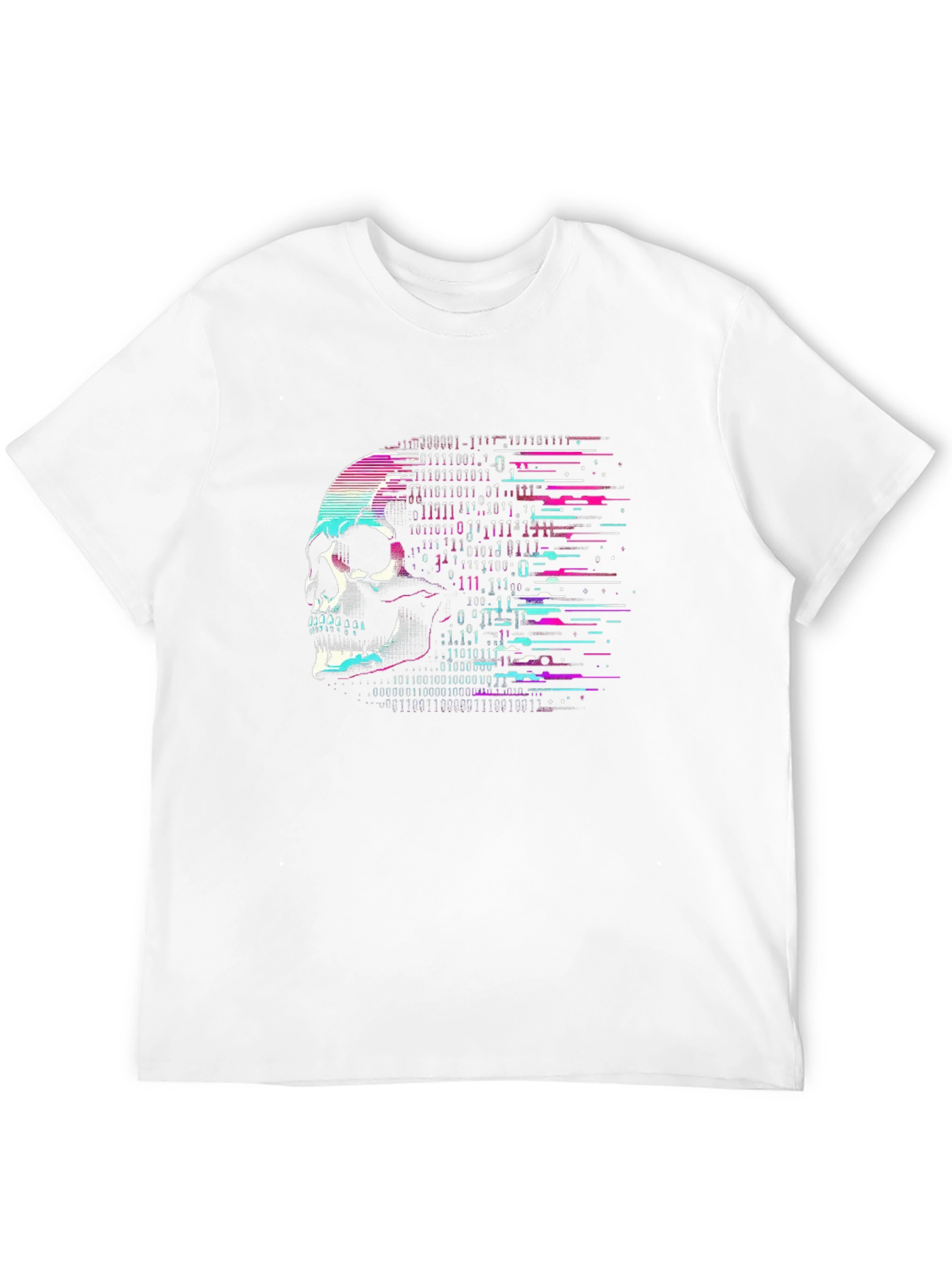 Cyberpunk Skull Graphic Tee - Black