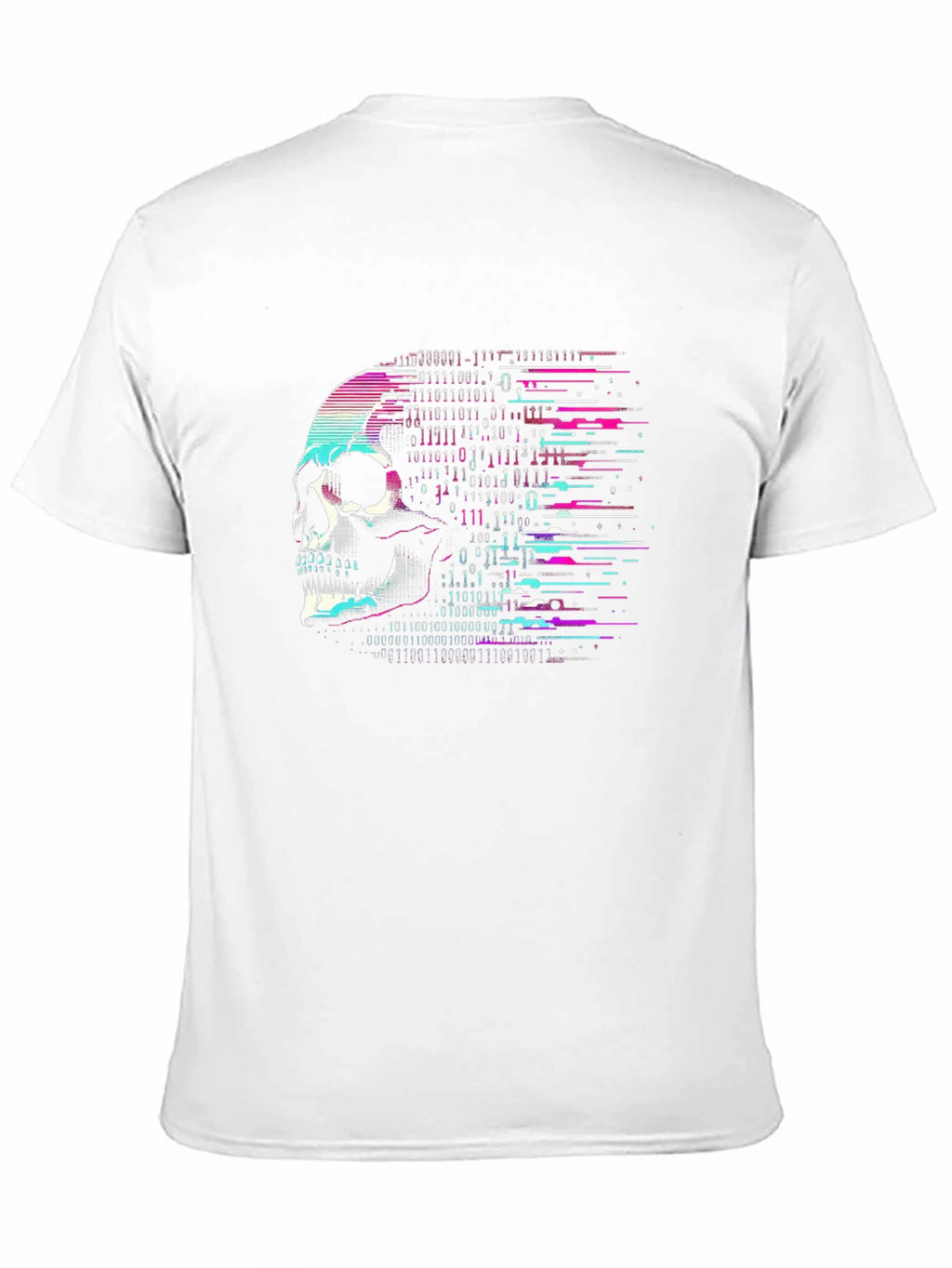 Cyberpunk Skull Graphic Tee - Black