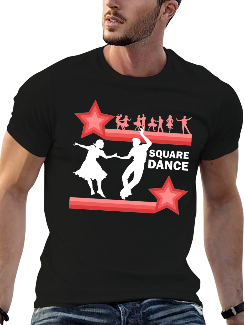 Square Dance Graphic Tee | Retro Style