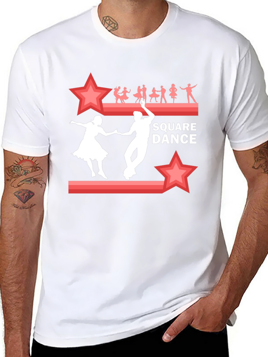 Square Dance Graphic Tee | Retro Style