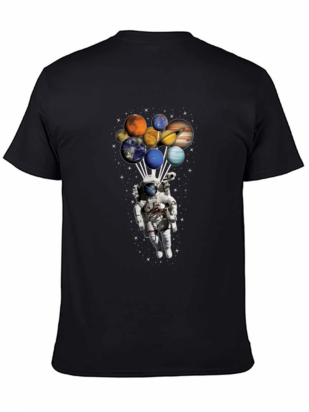 Astronaut Planets T-Shirt - Space Lover Gift