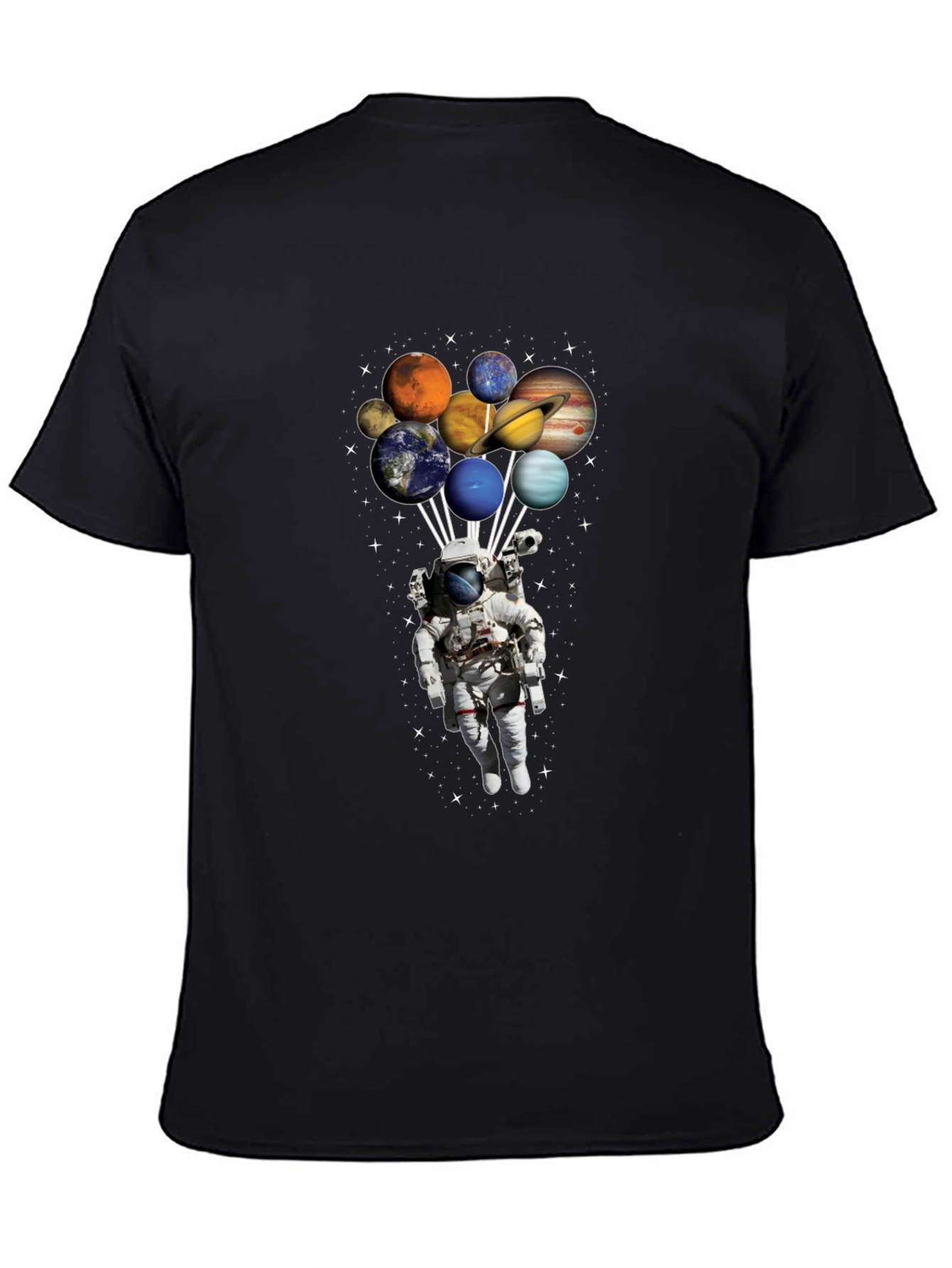 Astronaut Planets T-Shirt - Space Lover Gift
