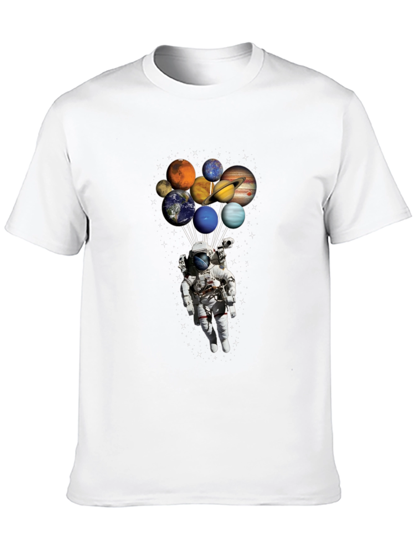 Astronaut Planets T-Shirt - Space Lover Gift