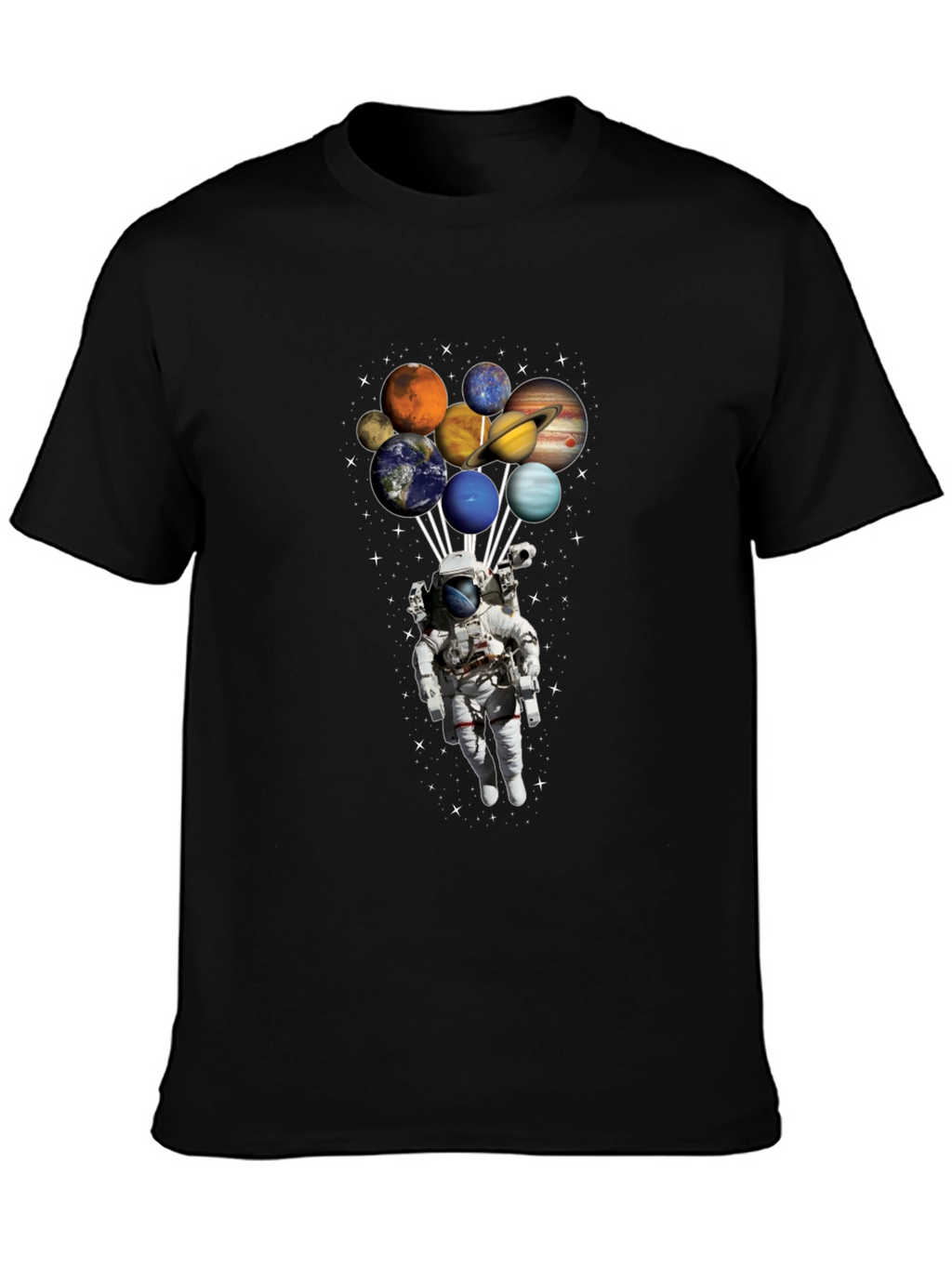 Astronaut Planets T-Shirt - Space Lover Gift