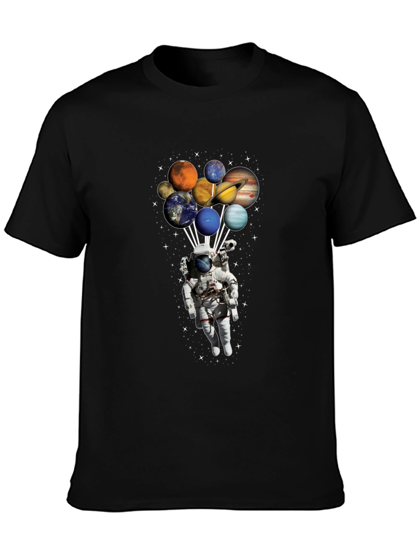 Astronaut Planets T-Shirt - Space Lover Gift