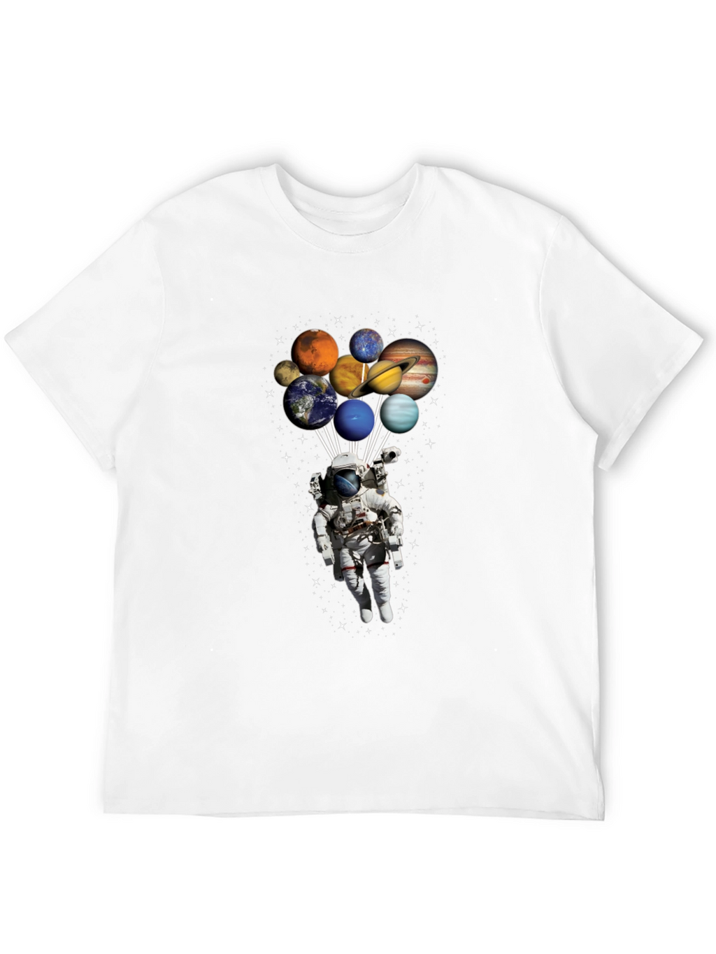 Astronaut Planets T-Shirt - Space Lover Gift