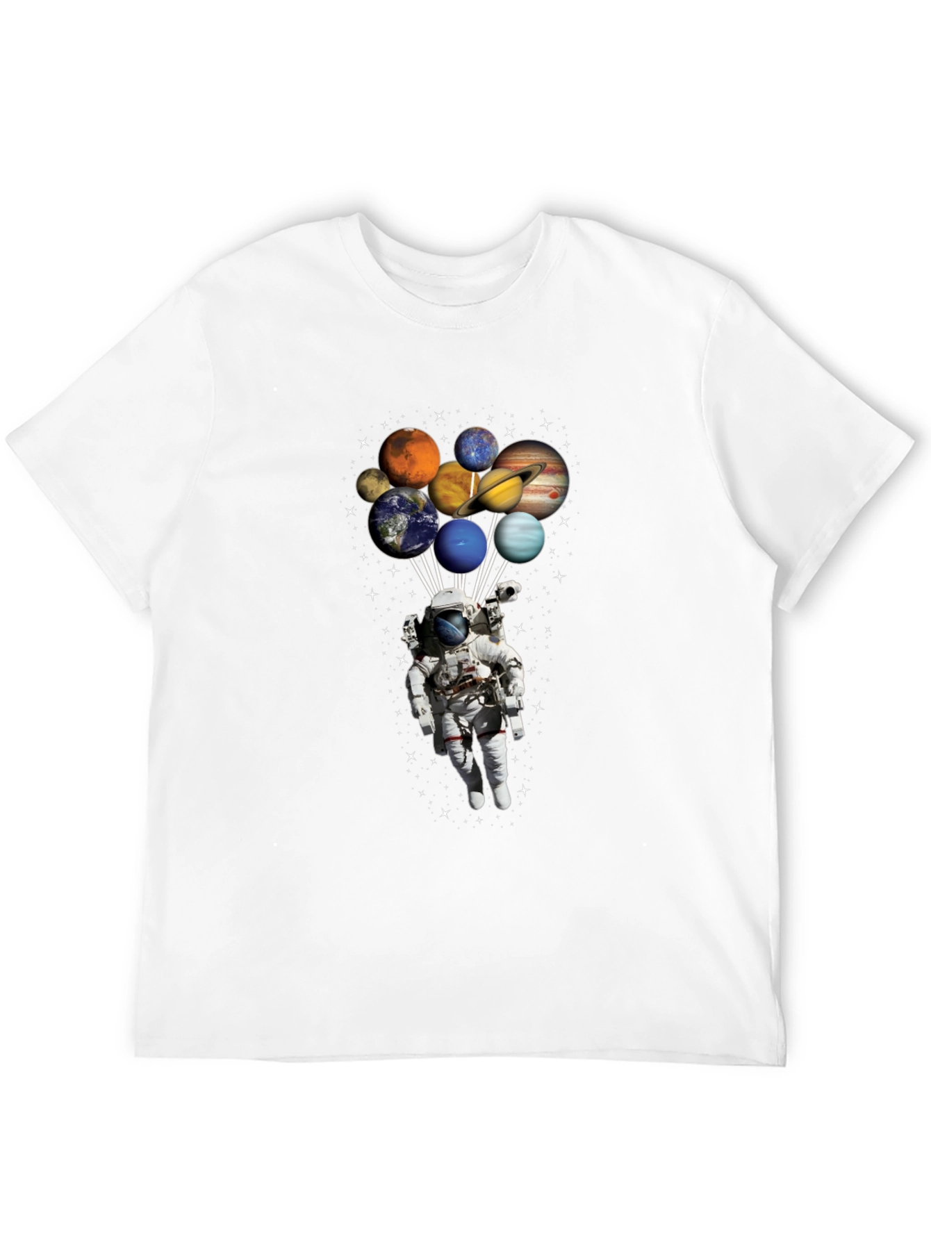 Astronaut Planets T-Shirt - Space Lover Gift