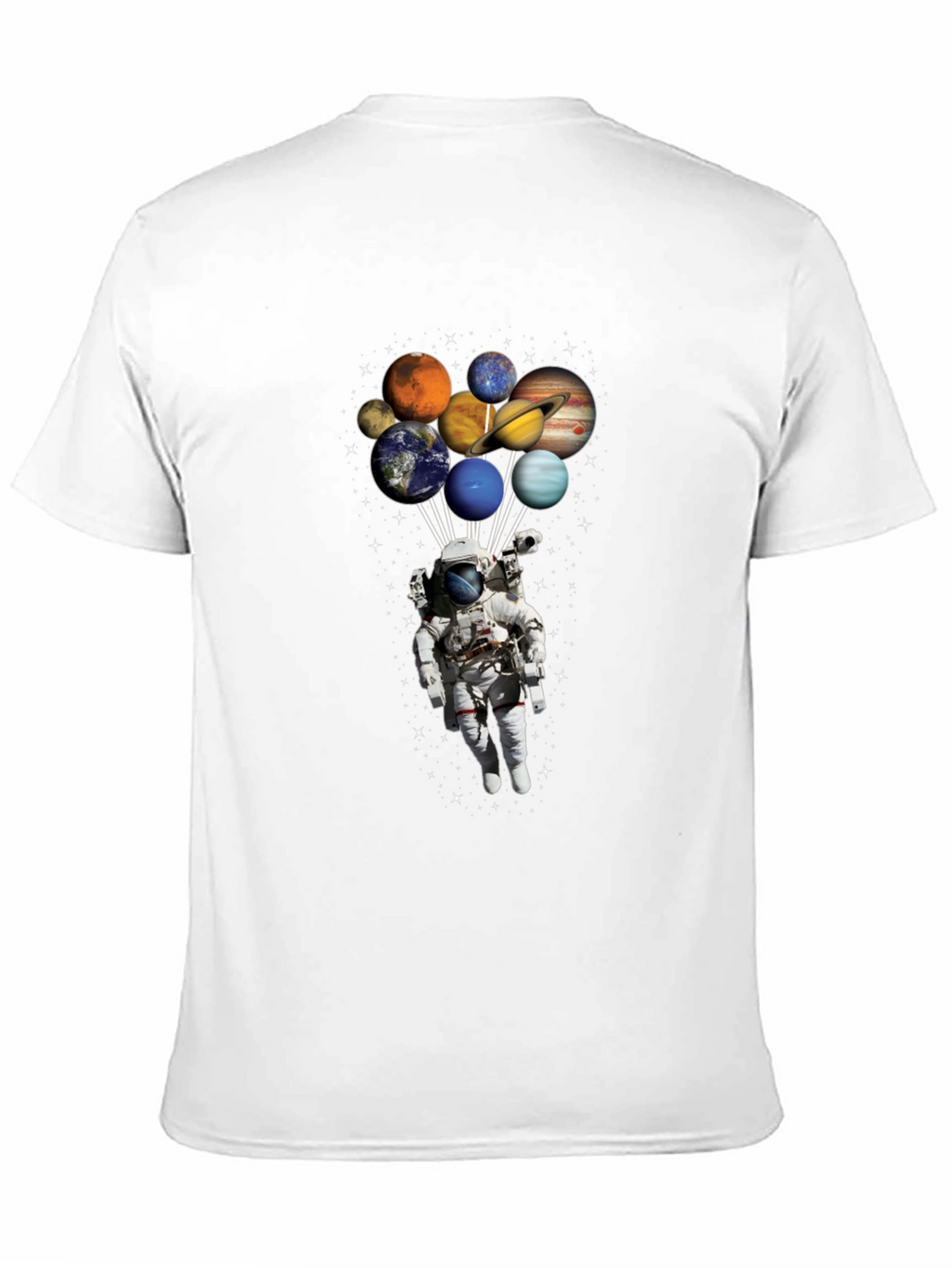 Astronaut Planets T-Shirt - Space Lover Gift