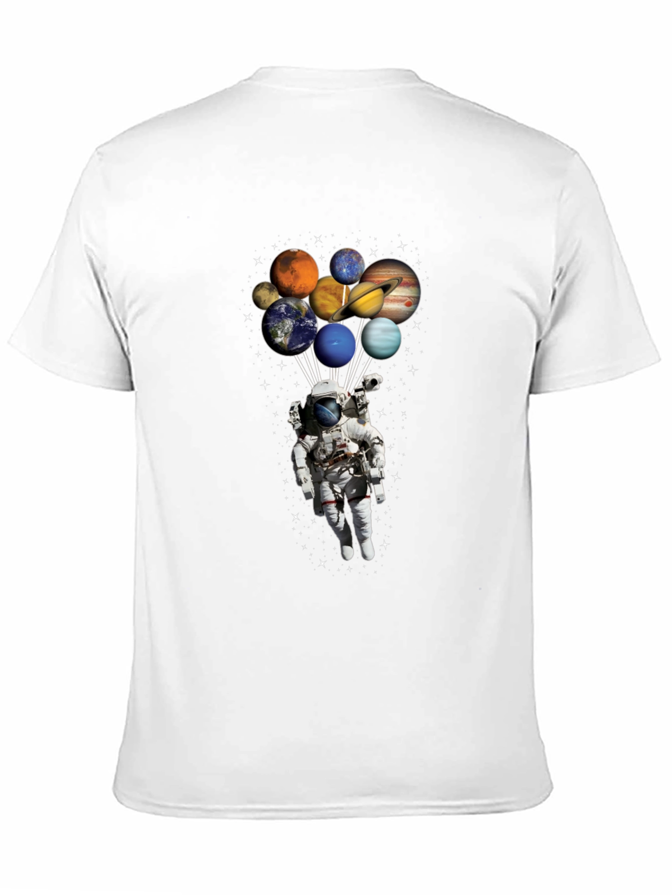 Astronaut Planets T-Shirt - Space Lover Gift
