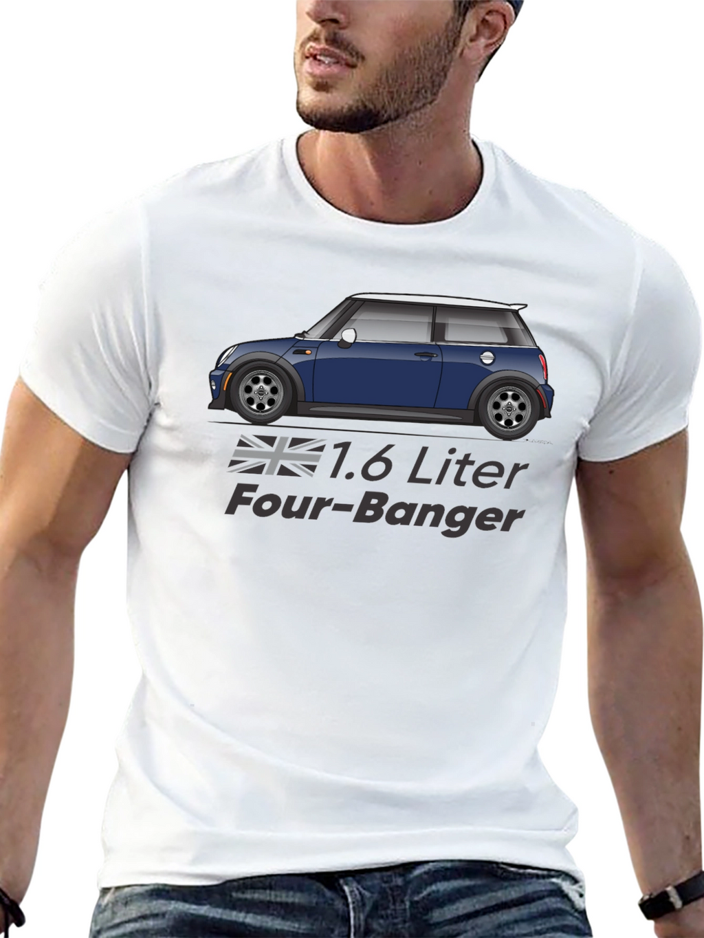 1.6 Liter Four-Banger Car T-Shirt