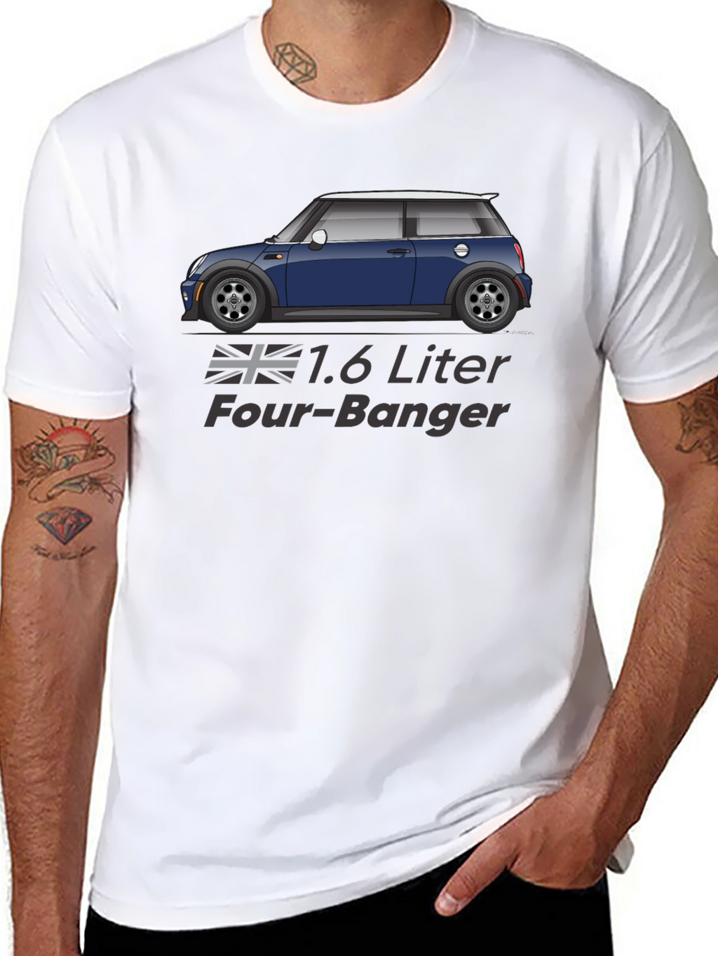 1.6 Liter Four-Banger Car T-Shirt