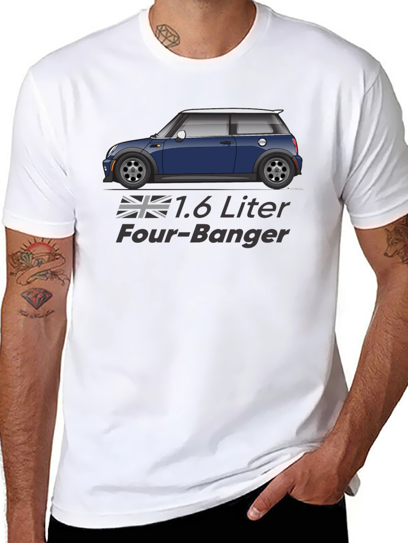 1.6 Liter Four-Banger Car T-Shirt