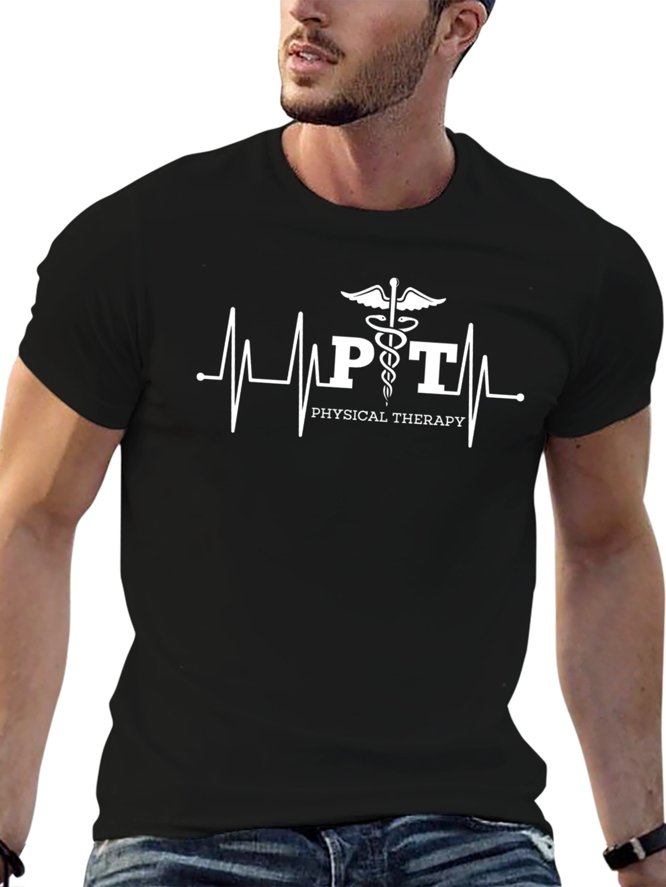 Physical Therapy Heartbeat Tee - Medical Gift
