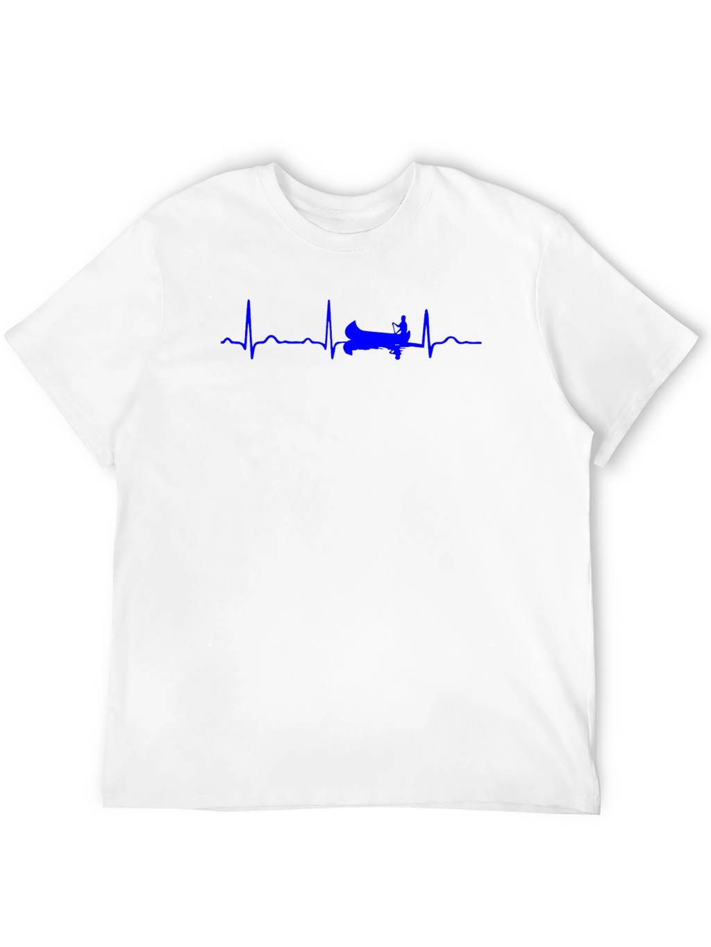Rowing Heartbeat T-Shirt - Black Cotton Tee