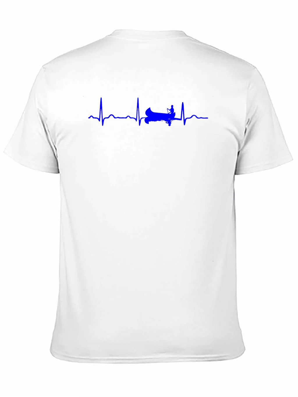 Rowing Heartbeat T-Shirt - Black Cotton Tee