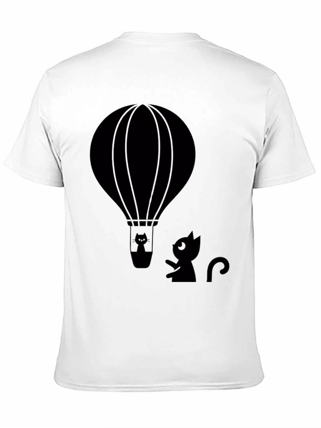 Cat in Hot Air Balloon Graphic Tee