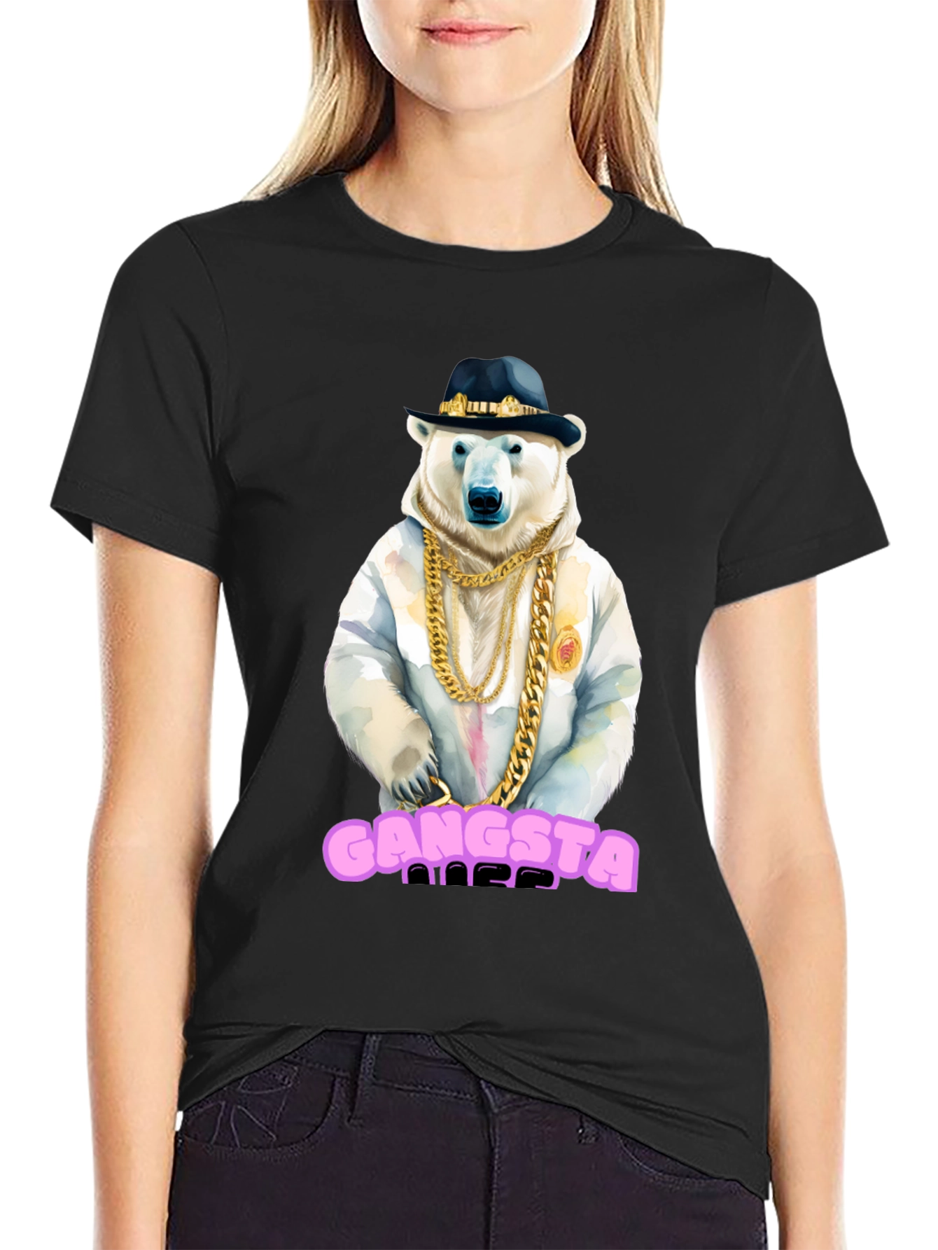 Gangsta Polar Bear Graphic Tee