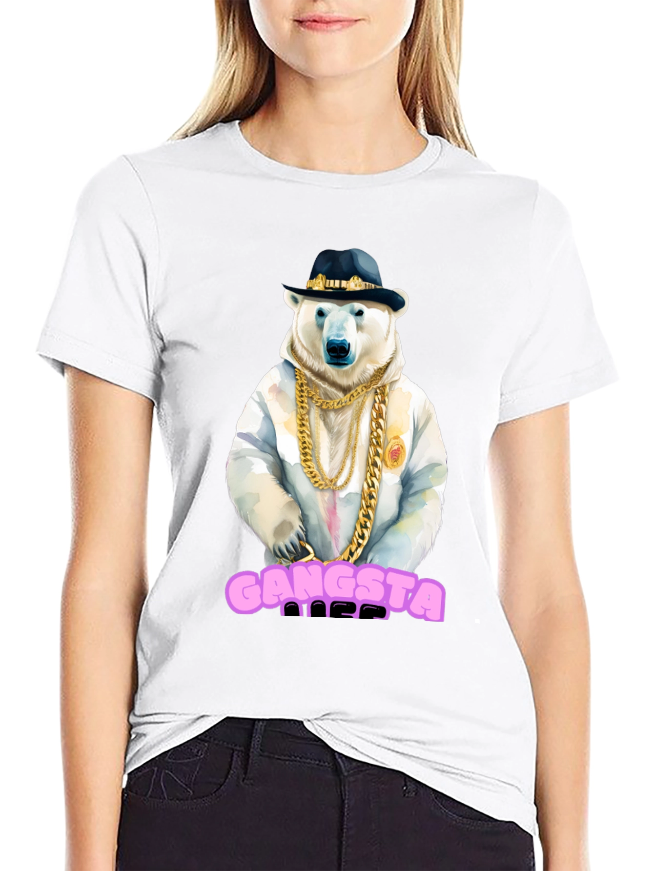 Gangsta Polar Bear Graphic Tee