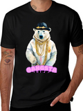 Gangsta Polar Bear Graphic Tee
