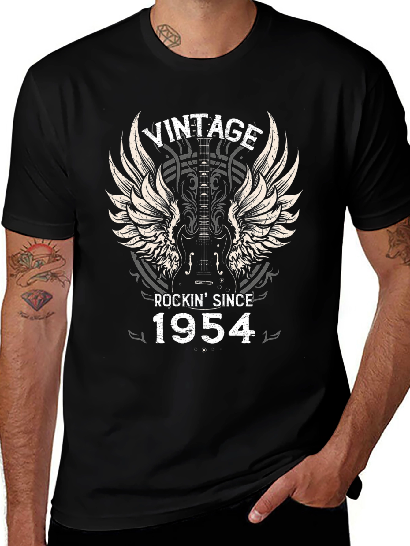 Vintage Rockin Since 1954 Graphic Tee