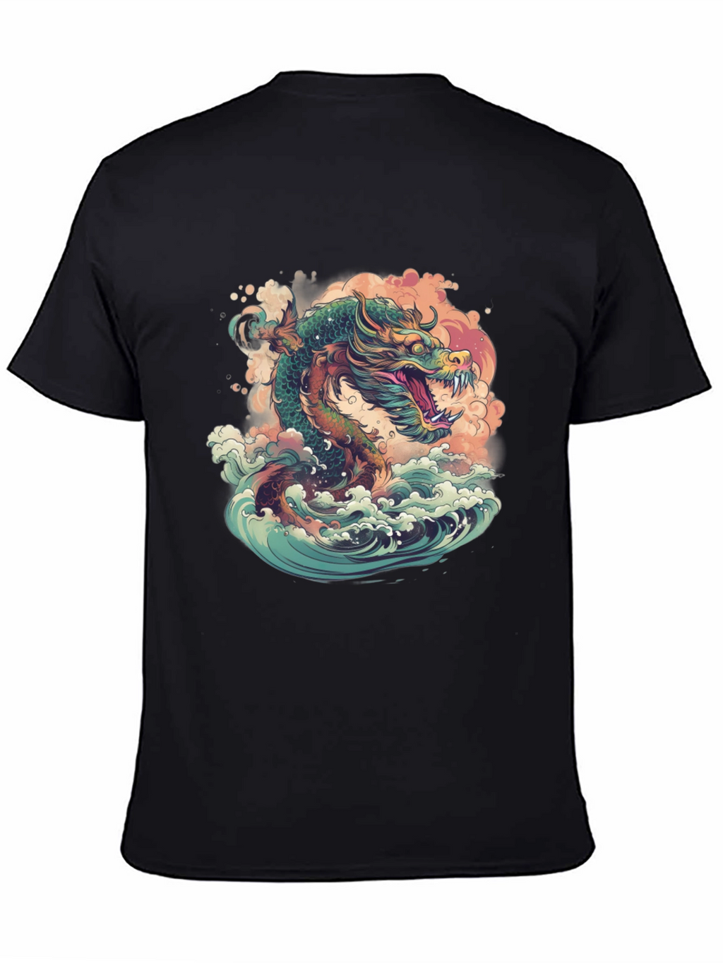 Dragon Wave T-Shirt - Artistic Design
