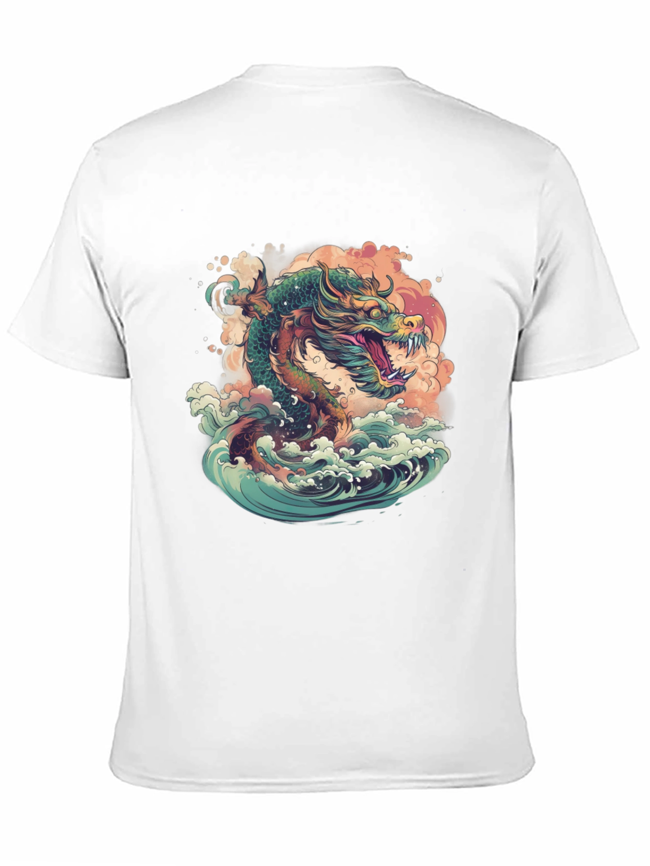 Dragon Wave T-Shirt - Artistic Design