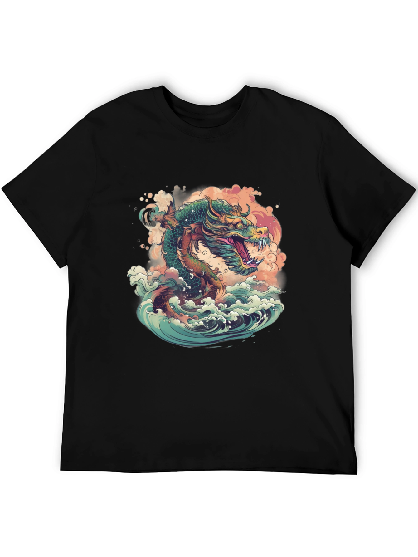 Dragon Wave T-Shirt - Artistic Design