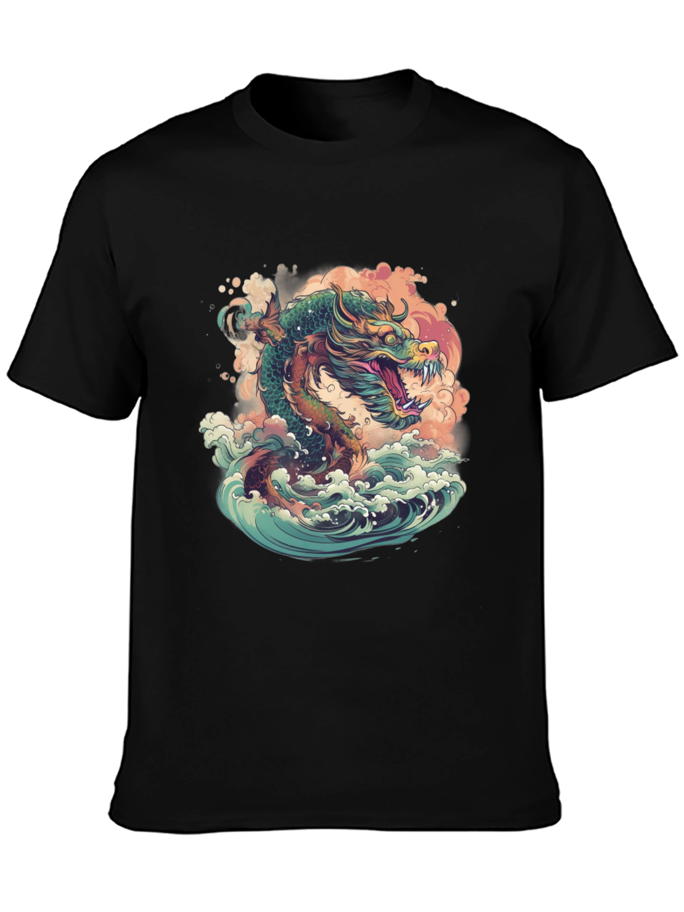 Dragon Wave T-Shirt - Artistic Design