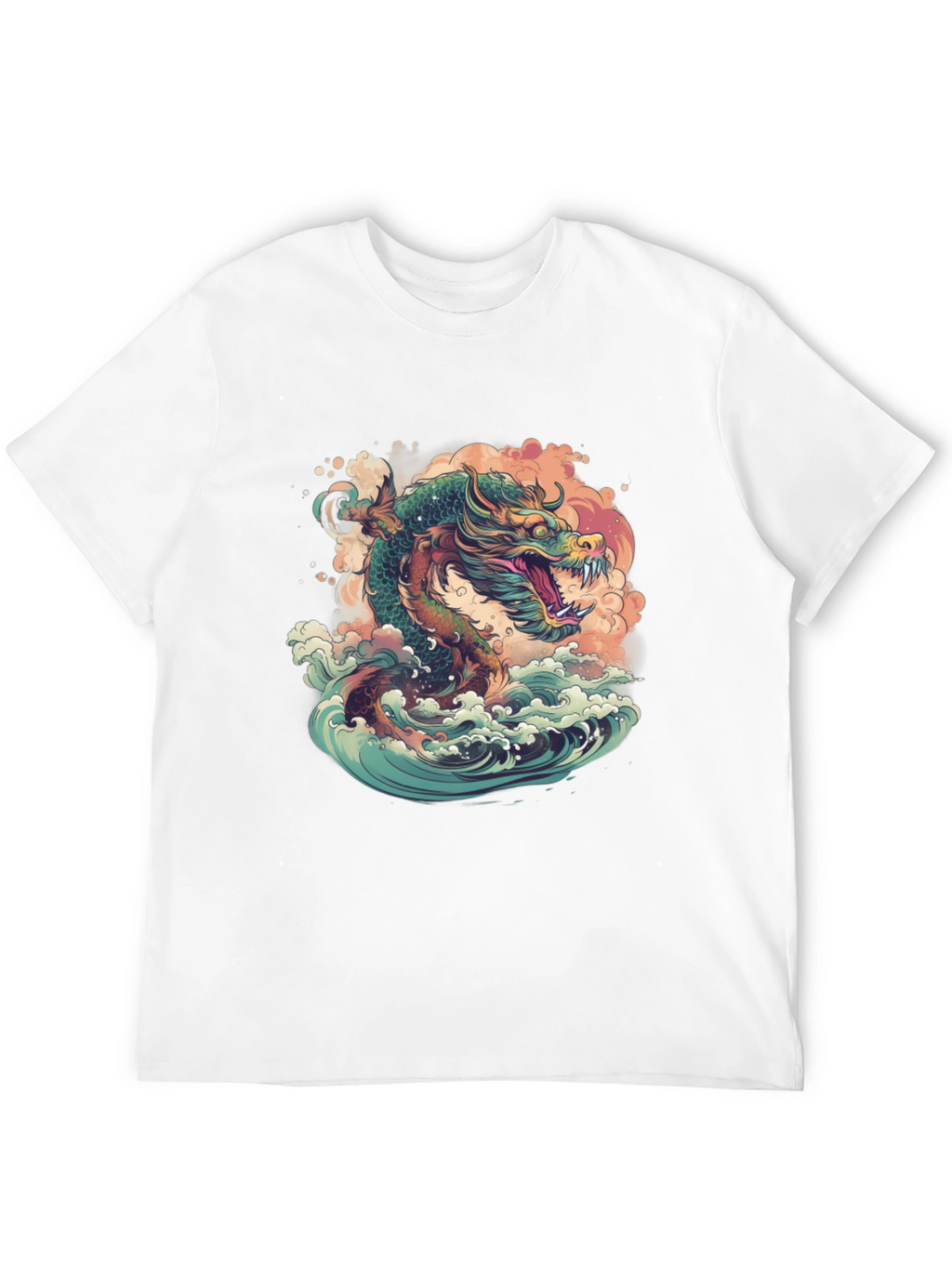 Dragon Wave T-Shirt - Artistic Design