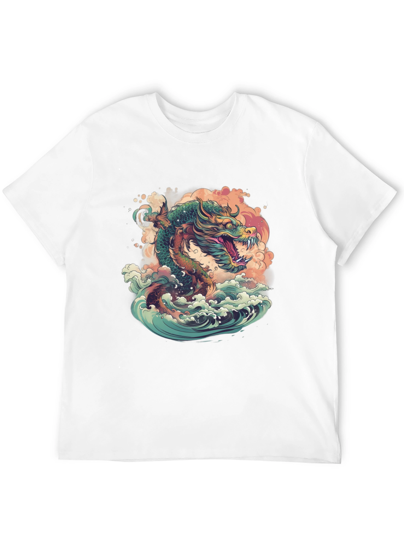 Dragon Wave T-Shirt - Artistic Design