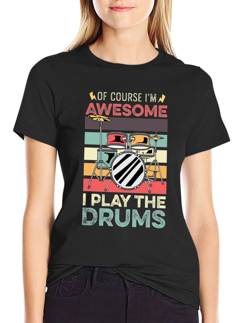 Awesome Drummer T-Shirt - Play the Drums!