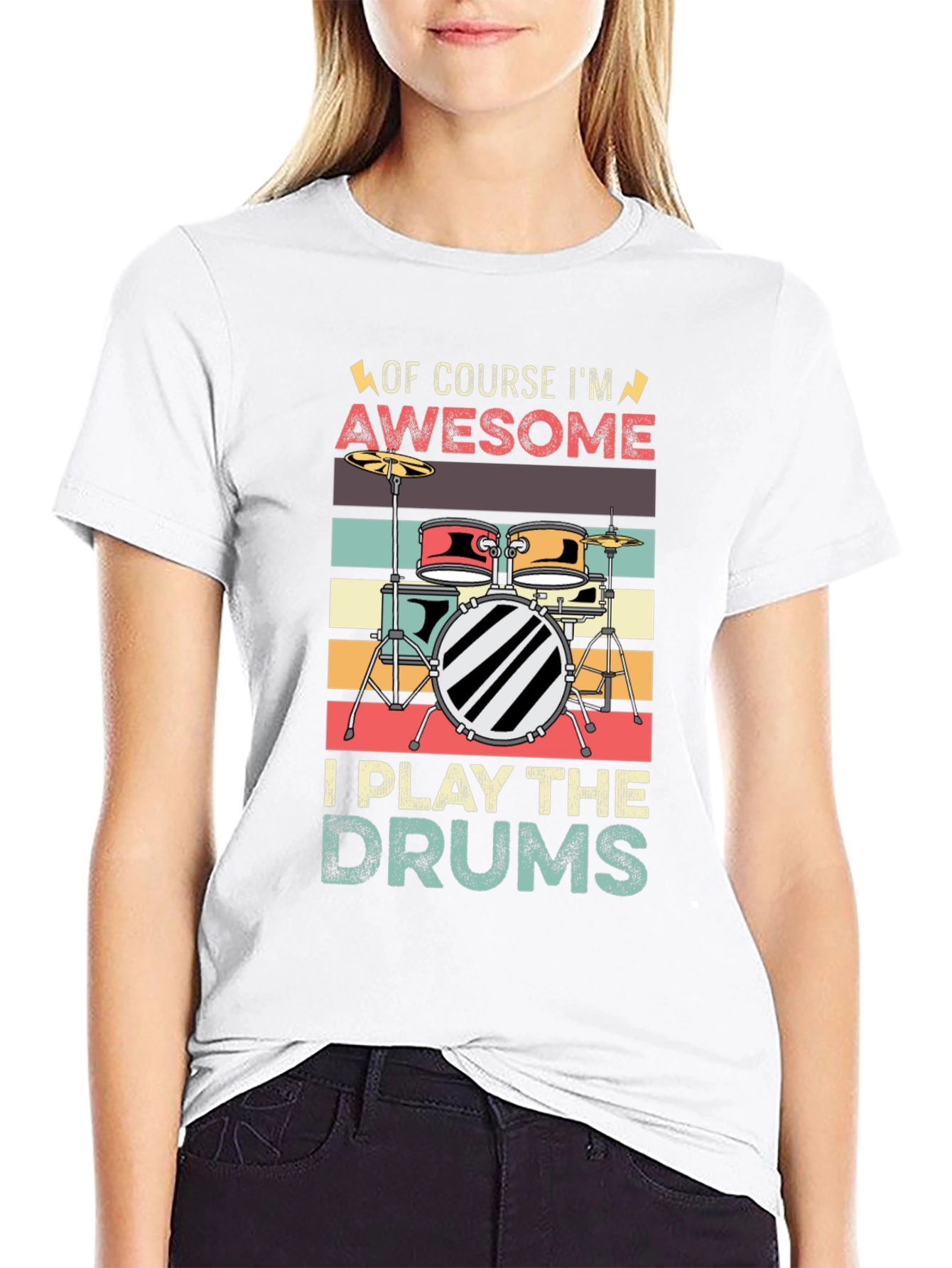 Awesome Drummer T-Shirt - Play the Drums!