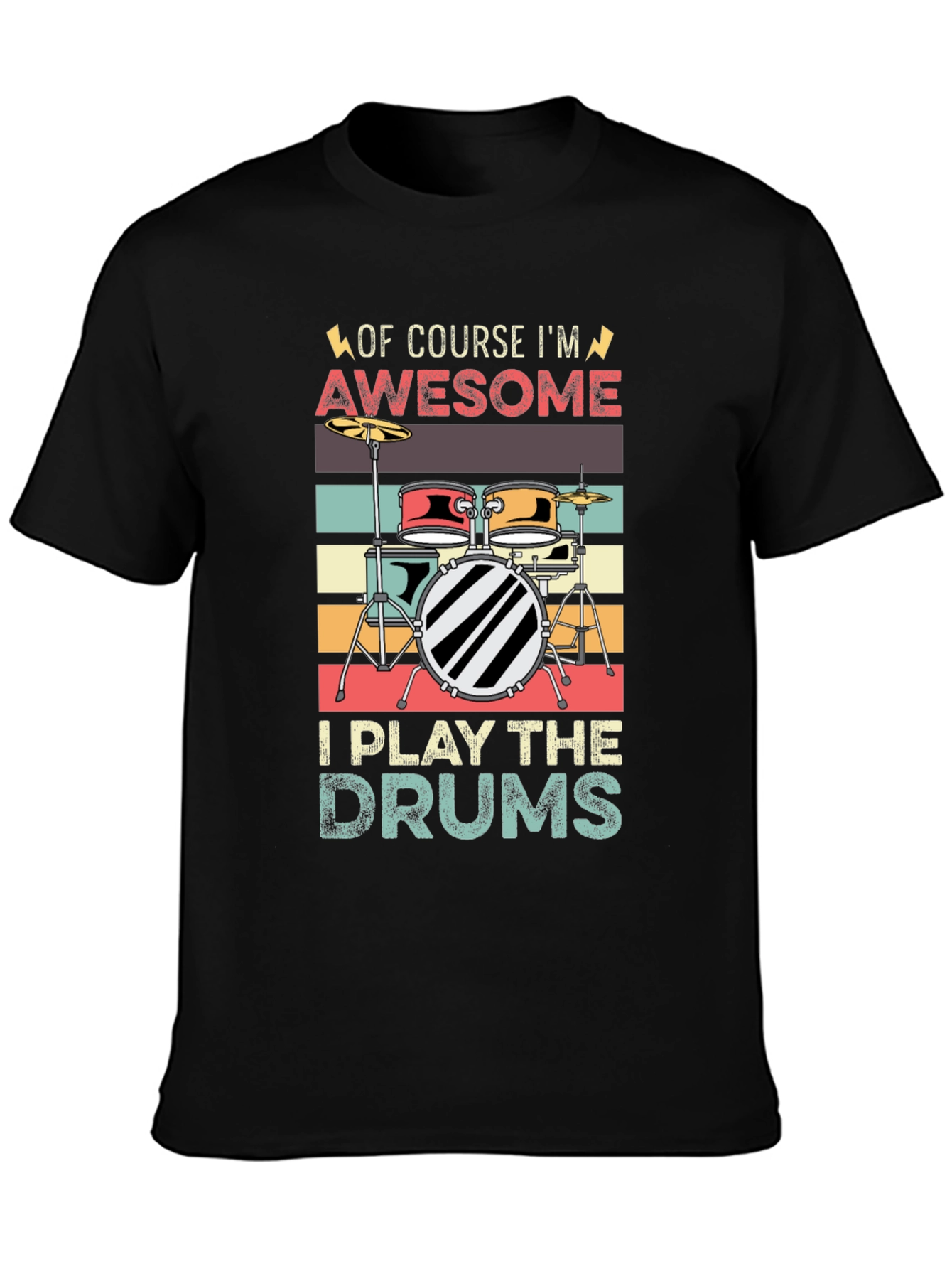 Awesome Drummer T-Shirt - Play the Drums!