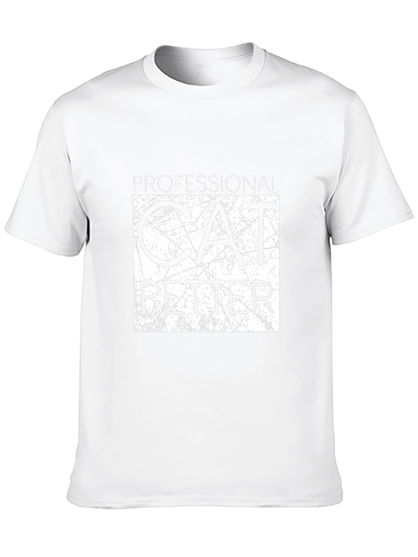 Professional Cat Petter Graphic Tee - Black