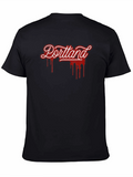 Portland Drip Graphic T-Shirt - Black