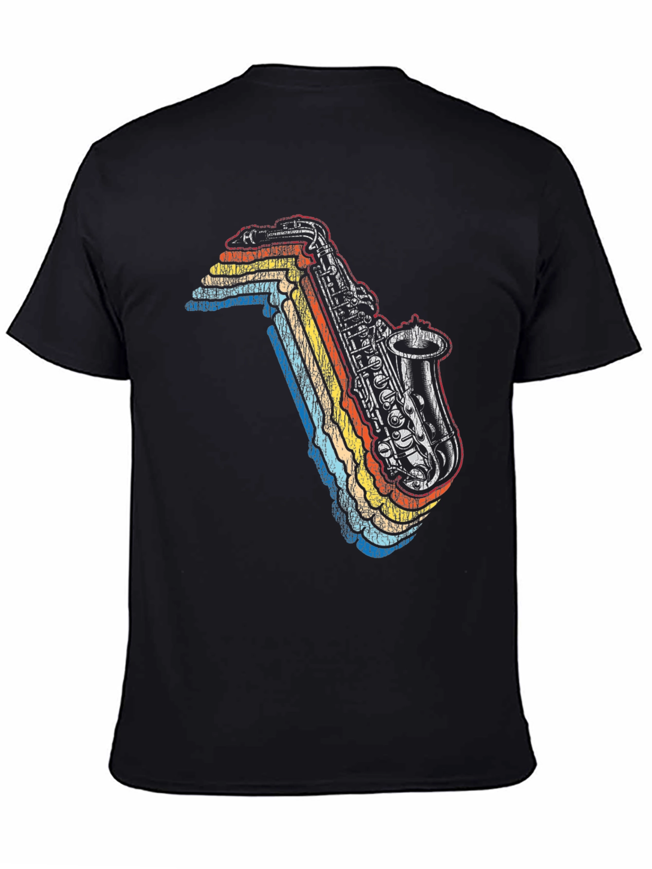 Retro Saxophone Graphic Tee - Cool Music Lover T-Shirt