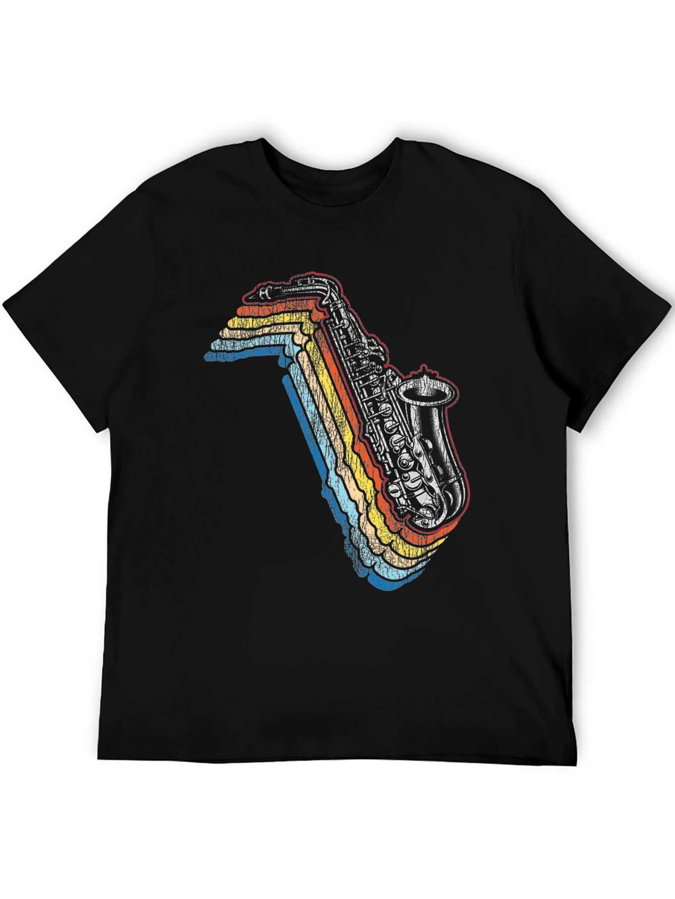 Retro Saxophone Graphic Tee - Cool Music Lover T-Shirt