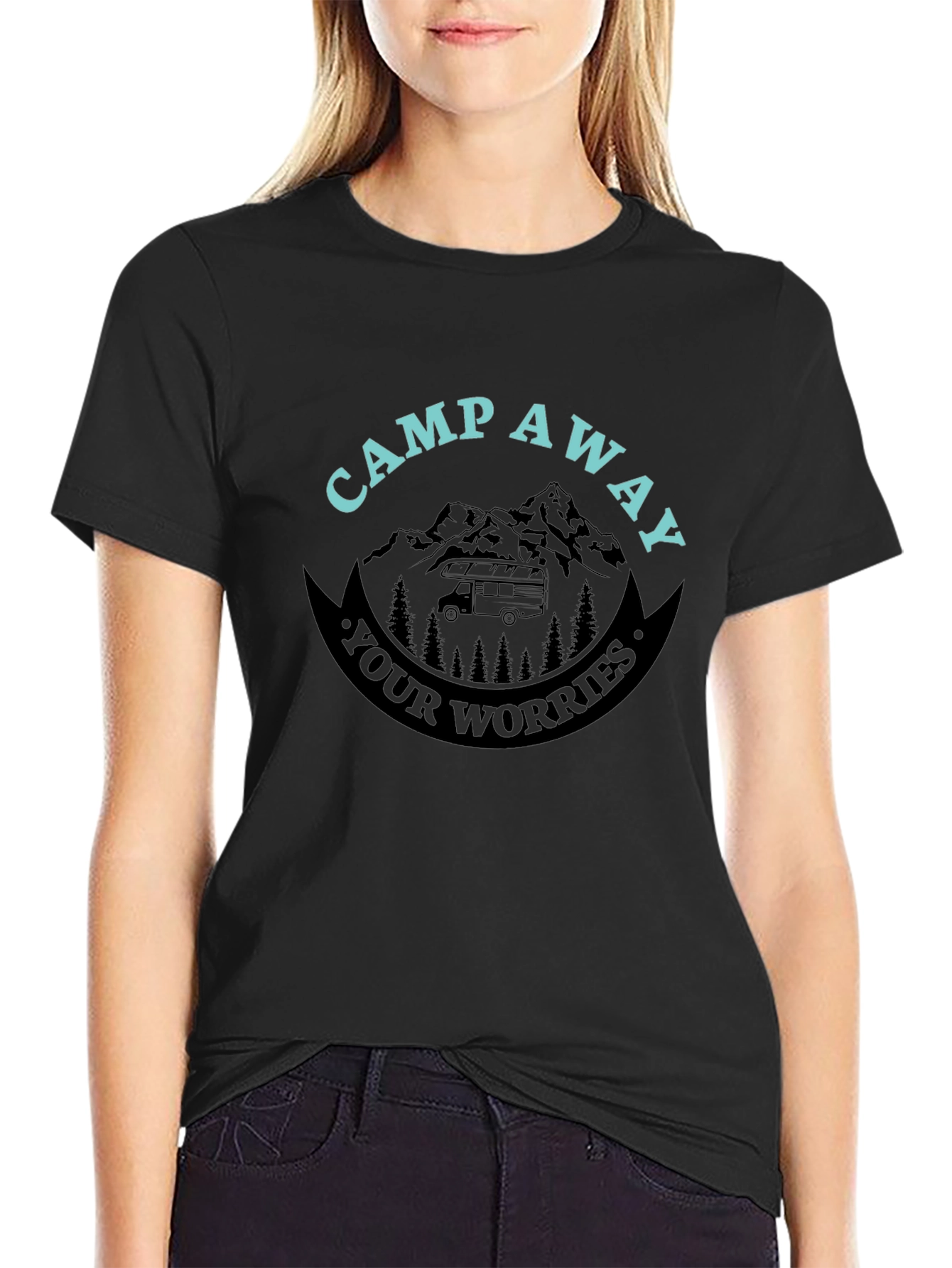 Camp Away Your Worries Graphic T-Shirt