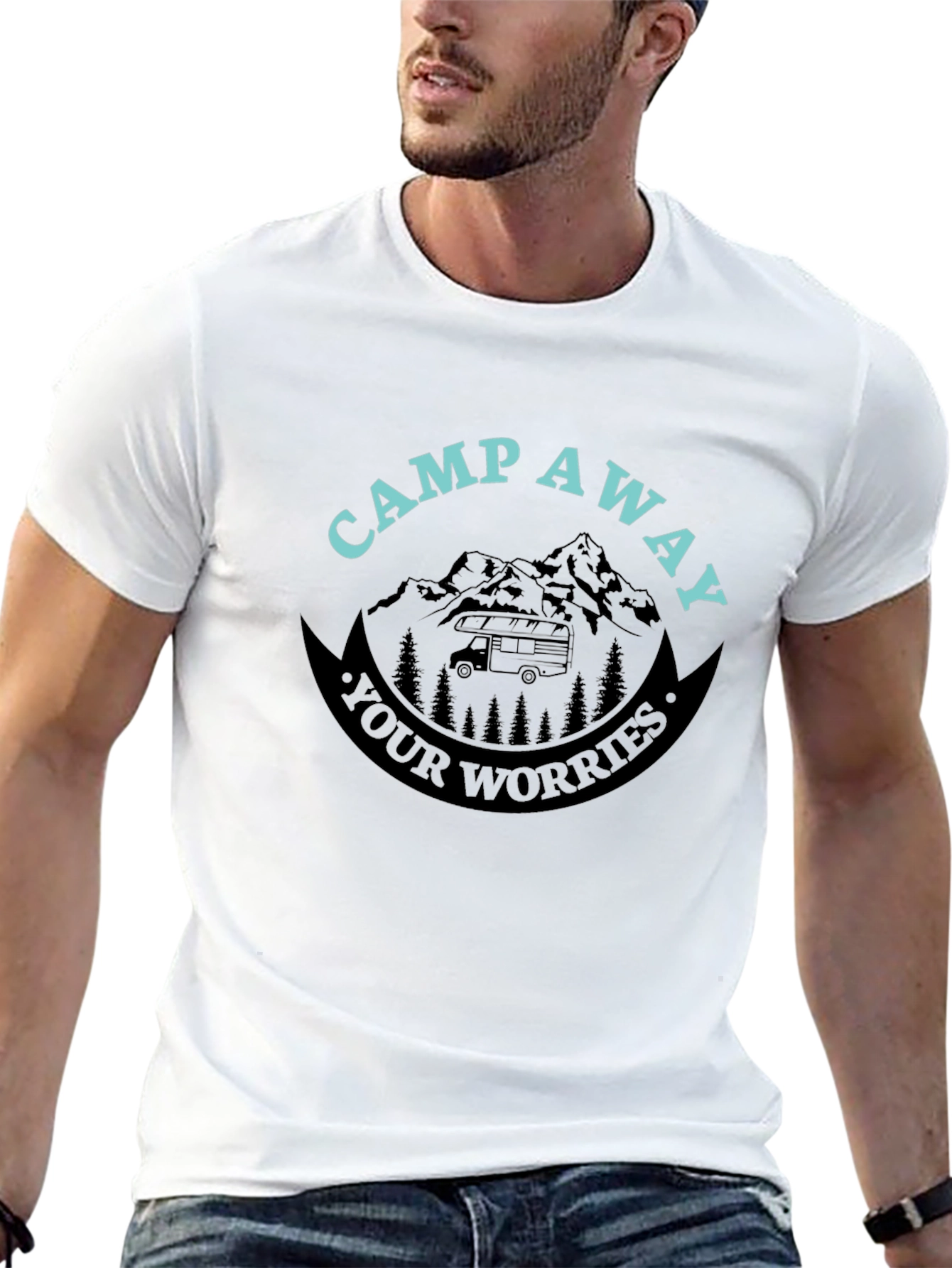 Camp Away Your Worries Graphic T-Shirt