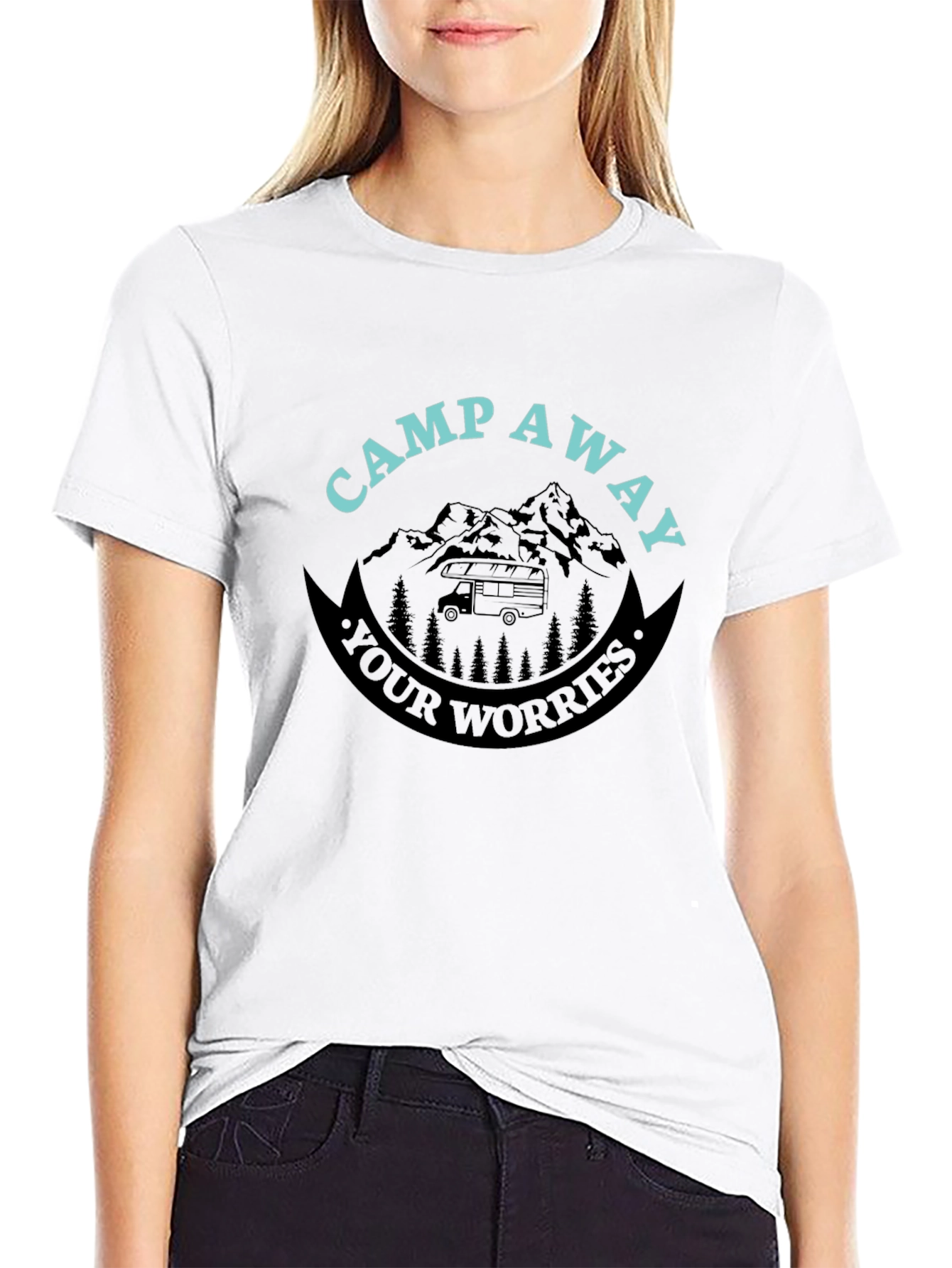 Camp Away Your Worries Graphic T-Shirt